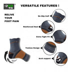 3_Pair Set Unisex Casual Cotton Printed Ankle Length Support Socks (Multicolor)