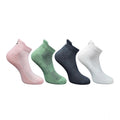 4_Pair Set Unisex Casual Bamboo Cotton Printed Ankle Length Socks (Multicolor)