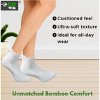 4_Pair Set Unisex Casual Bamboo Cotton Printed Ankle Length Socks (Multicolor)
