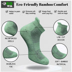 4_Pair Set Unisex Casual Bamboo Cotton Printed Ankle Length Socks (Multicolor)