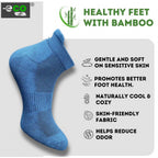 4_Pair Set Unisex Casual Bamboo Cotton Printed Ankle Length Socks (Multicolor)