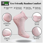 4_Pair Set Unisex Casual Bamboo Cotton Printed Ankle Length Socks (Multicolor)