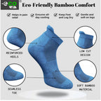 4_Pair Set Unisex Casual Bamboo Cotton Printed Ankle Length Socks (Multicolor)