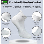 4_Pair Set Unisex Casual Bamboo Cotton Printed Ankle Length Socks (Multicolor)