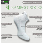 4_Pair Set Unisex Casual Bamboo Cotton Printed Ankle Length Socks (Multicolor)