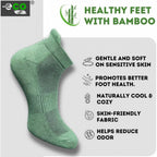 4_Pair Set Unisex Casual Bamboo Cotton Printed Ankle Length Socks (Multicolor)