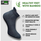 4_Pair Set Unisex Casual Bamboo Cotton Printed Ankle Length Socks (Multicolor)