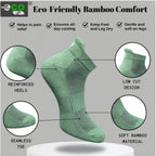 4_Pair Set Unisex Casual Bamboo Cotton Printed Ankle Length Socks (Multicolor)