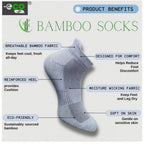 4_Pair Set Unisex Casual Bamboo Cotton Printed Ankle Length Socks (Multicolor)