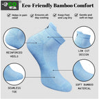 4_Pair Set Unisex Casual Bamboo Cotton Printed Ankle Length Socks (Multicolor)