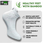 4_Pair Set Unisex Casual Bamboo Cotton Printed Ankle Length Socks (Multicolor)
