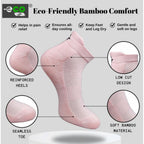 4_Pair Set Unisex Casual Bamboo Cotton Printed Ankle Length Socks (Multicolor)