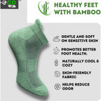 4_Pair Set Unisex Casual Bamboo Cotton Printed Ankle Length Socks (Multicolor)