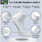 4_Pair Set Unisex Casual Bamboo Cotton Printed Ankle Length Socks (Multicolor)