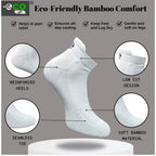 4_Pair Set Unisex Casual Bamboo Cotton Printed Ankle Length Socks (Multicolor)