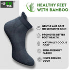 4_Pair Set Unisex Casual Bamboo Cotton Printed Ankle Length Socks (Multicolor)