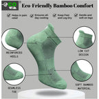 4_Pair Set Unisex Casual Bamboo Cotton Printed Ankle Length Socks (Multicolor)