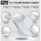 4_Pair Set Unisex Casual Bamboo Cotton Printed Ankle Length Socks (Multicolor)