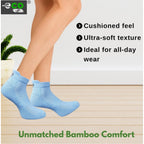 4_Pair Set Unisex Casual Bamboo Cotton Printed Ankle Length Socks (Multicolor)