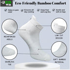 4_Pair Set Unisex Casual Bamboo Cotton Printed Ankle Length Socks (Multicolor)