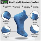4_Pair Set Unisex Casual Bamboo Cotton Printed Ankle Length Socks (Multicolor)