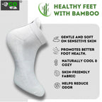 4_Pair Set Unisex Casual Bamboo Cotton Printed Ankle Length Socks (Multicolor)
