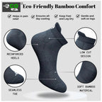 4_Pair Set Unisex Casual Bamboo Cotton Printed Ankle Length Socks (Multicolor)