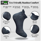 4_Pair Set Unisex Casual Bamboo Cotton Printed Ankle Length Socks (Multicolor)