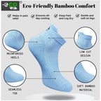 4_Pair Set Unisex Casual Bamboo Cotton Printed Ankle Length Socks (Multicolor)