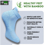 4_Pair Set Unisex Casual Bamboo Cotton Printed Ankle Length Socks (Multicolor)