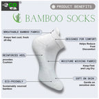 4_Pair Set Unisex Casual Bamboo Cotton Printed Ankle Length Socks (Multicolor)