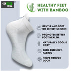 4_Pair Set Unisex Casual Bamboo Cotton Printed Ankle Length Socks (Multicolor)
