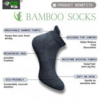 4_Pair Set Unisex Casual Bamboo Cotton Printed Ankle Length Socks (Multicolor)