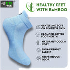 4_Pair Set Unisex Casual Bamboo Cotton Printed Ankle Length Socks (Multicolor)
