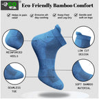 4_Pair Set Unisex Casual Bamboo Cotton Printed Ankle Length Socks (Multicolor)