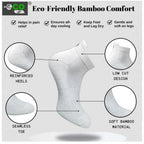 4_Pair Set Unisex Casual Bamboo Cotton Printed Ankle Length Socks (Multicolor)