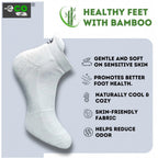 4_Pair Set Unisex Casual Bamboo Cotton Printed Ankle Length Socks (Multicolor)