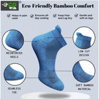 4_Pair Set Unisex Casual Bamboo Cotton Printed Ankle Length Socks (Multicolor)