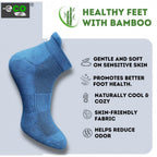 4_Pair Set Unisex Casual Bamboo Cotton Printed Ankle Length Socks (Multicolor)