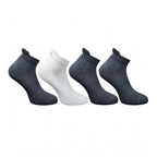 4_Pair Set Unisex Casual Bamboo Cotton Printed Ankle Length Socks (Multicolor)
