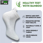 4_Pair Set Unisex Casual Bamboo Cotton Printed Ankle Length Socks (Multicolor)