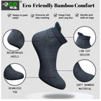 4_Pair Set Unisex Casual Bamboo Cotton Printed Ankle Length Socks (Multicolor)