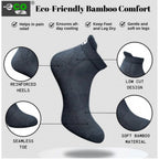 4_Pair Set Unisex Casual Bamboo Cotton Printed Ankle Length Socks (Multicolor)