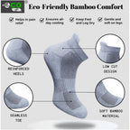 4_Pair Set Unisex Casual Bamboo Cotton Printed Ankle Length Socks (Multicolor)