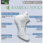 4_Pair Set Unisex Casual Bamboo Cotton Printed Ankle Length Socks (Multicolor)