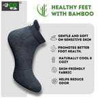 4_Pair Set Unisex Casual Bamboo Cotton Printed Ankle Length Socks (Multicolor)