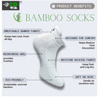 4_Pair Set Unisex Casual Bamboo Cotton Printed Ankle Length Socks (Multicolor)