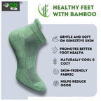 4_Pair Set Unisex Casual Bamboo Cotton Printed Ankle Length Socks (Multicolor)