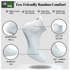 4_Pair Set Unisex Casual Bamboo Cotton Printed Ankle Length Socks (Multicolor)