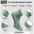4_Pair Set Unisex Casual Bamboo Cotton Printed Ankle Length Socks (Multicolor)